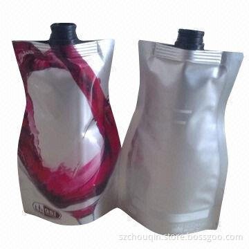 Special shape stand up bag for ink/paint with REACH, RoHS Marks